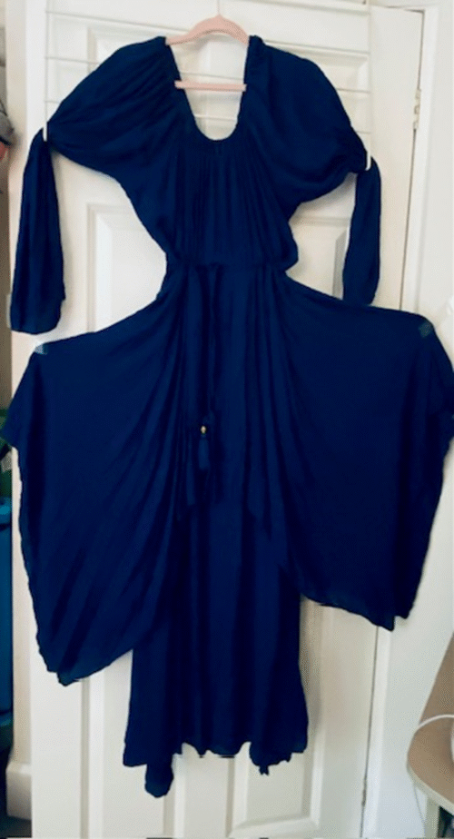 Beautiful Grecian goddess flowing dress