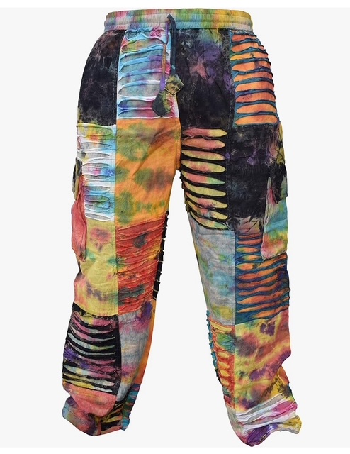 Tie Dye Patchwork trousers